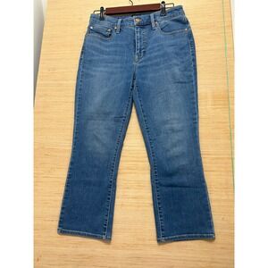 Talbots Women's Size‎ 8 Crop Flare Jeans Denim Blue Casual Everyday
